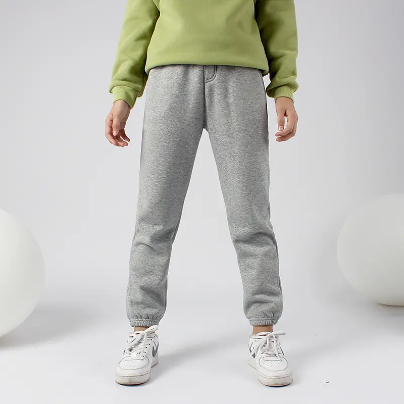 Green Fleece Pants for Boys Girls Large Winter Warm - Image 14