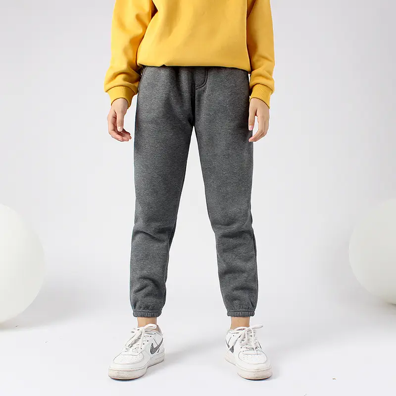 Green Fleece Pants for Boys Girls Large Winter Warm - Image 15