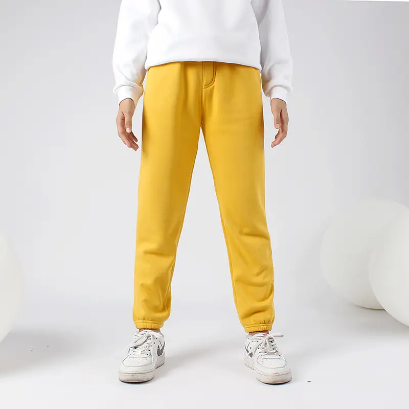 Green Fleece Pants for Boys Girls Large Winter Warm - Image 7