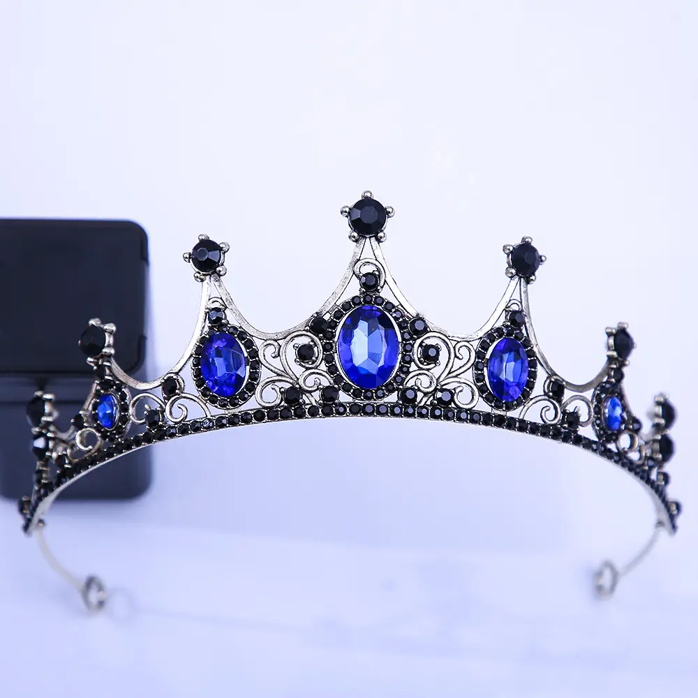 Bridal Crown Tiara Alloy Rhinestone & Crystal Set - Image 12