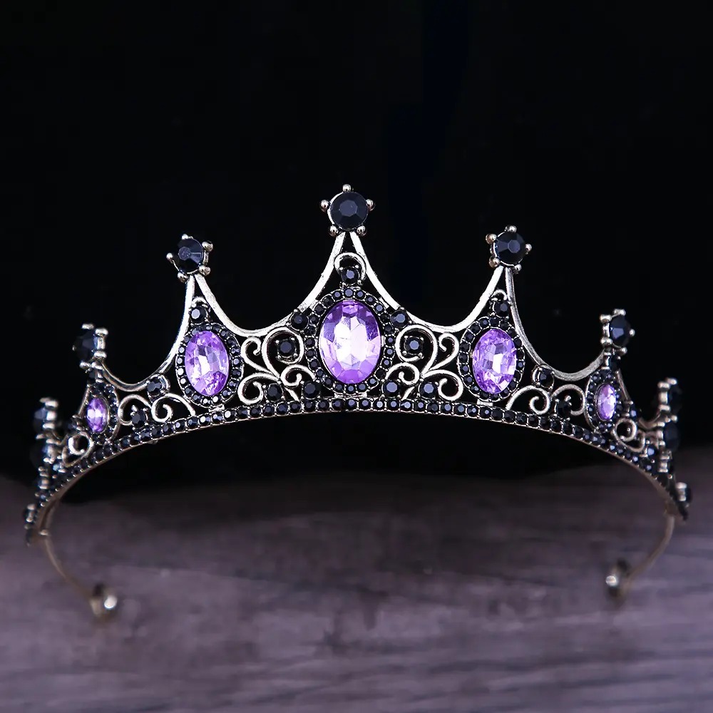 Bridal Crown Tiara Alloy Rhinestone & Crystal Set - Image 15
