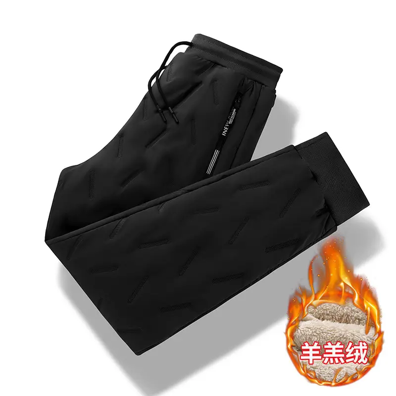 Men Lamb Velvet Leggings Winter Warm Large - Image 3