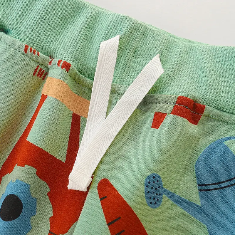 Toddler Cartoon Long Pants Green Autumn New