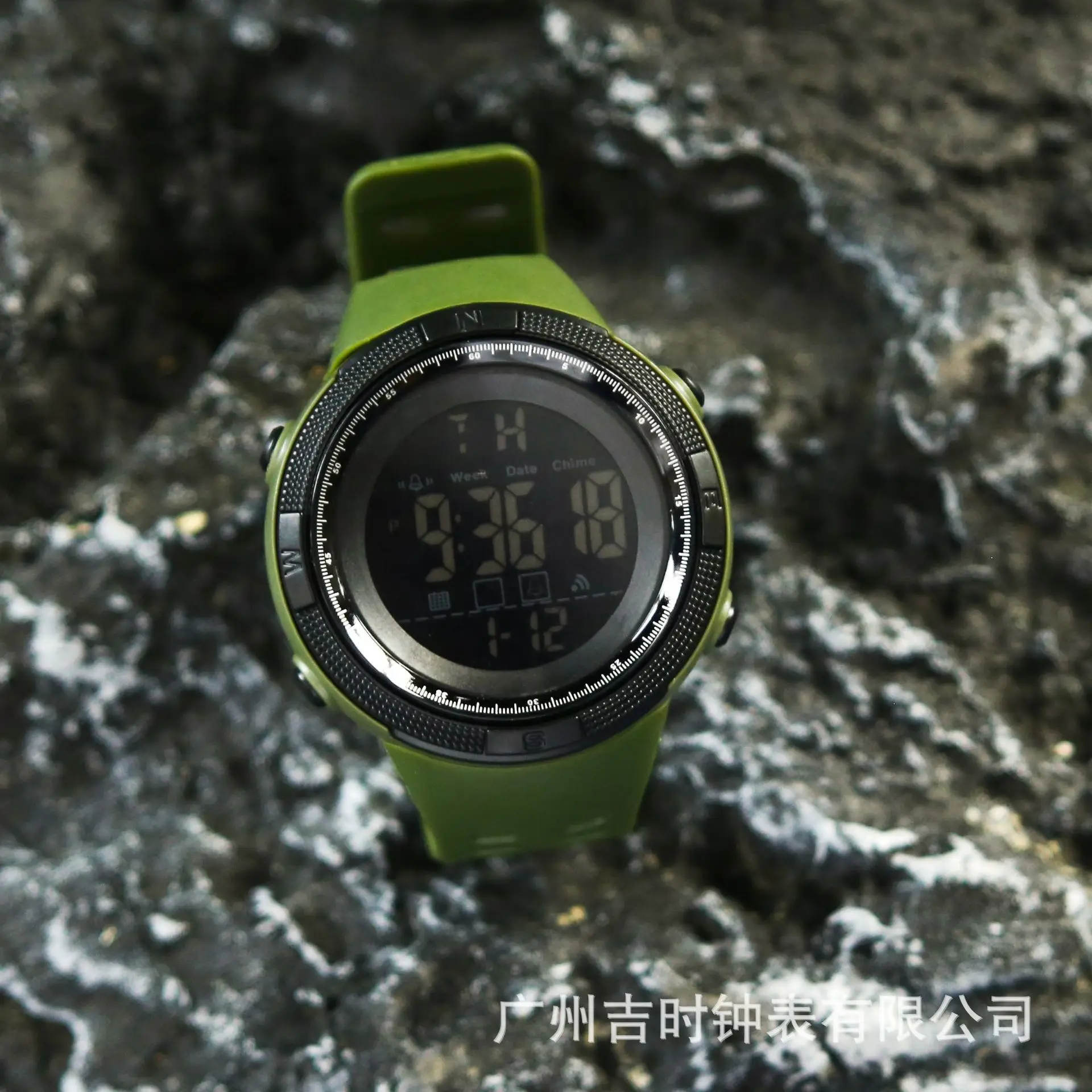Men's Digital Waterproof Alarm Watch with Blue LED Ring - Image 7