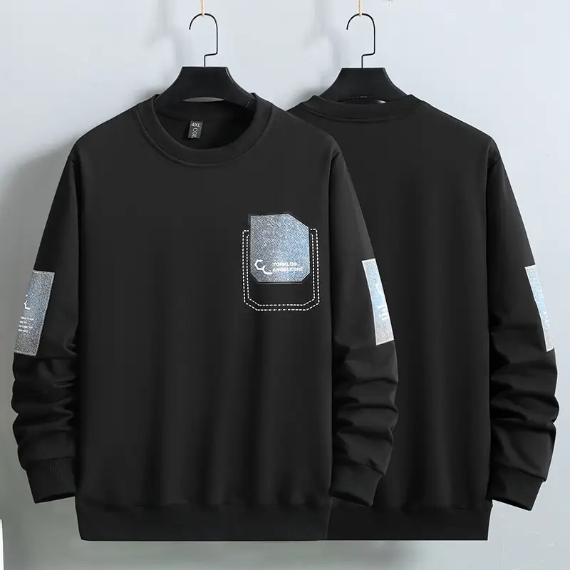 Heavy Duty Long Sleeve T-Shirt Men Black 2022