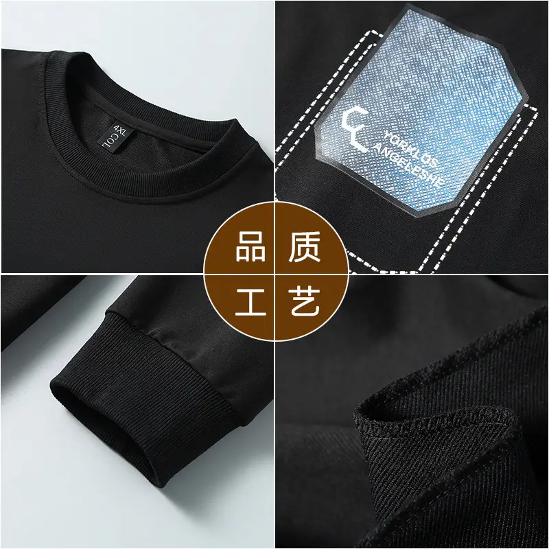 Heavy Duty Long Sleeve T-Shirt Men Black 2022