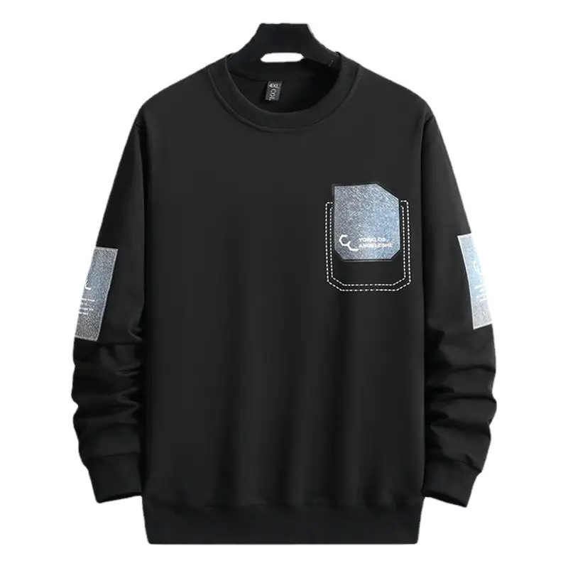 Heavy Duty Long Sleeve T-Shirt Men Black 2022