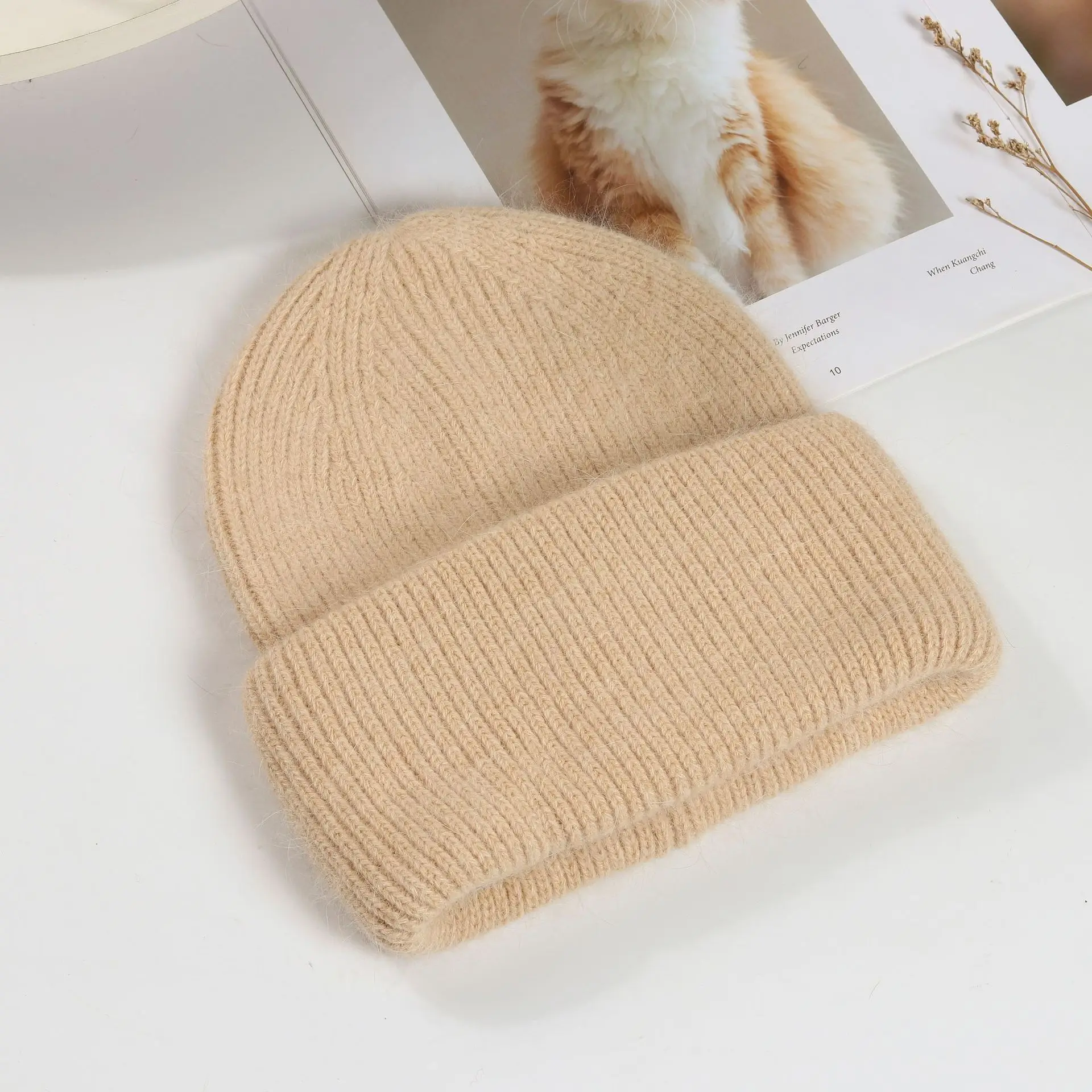 Mint Knitted Winter Hat for Kids & Adults - Image 14