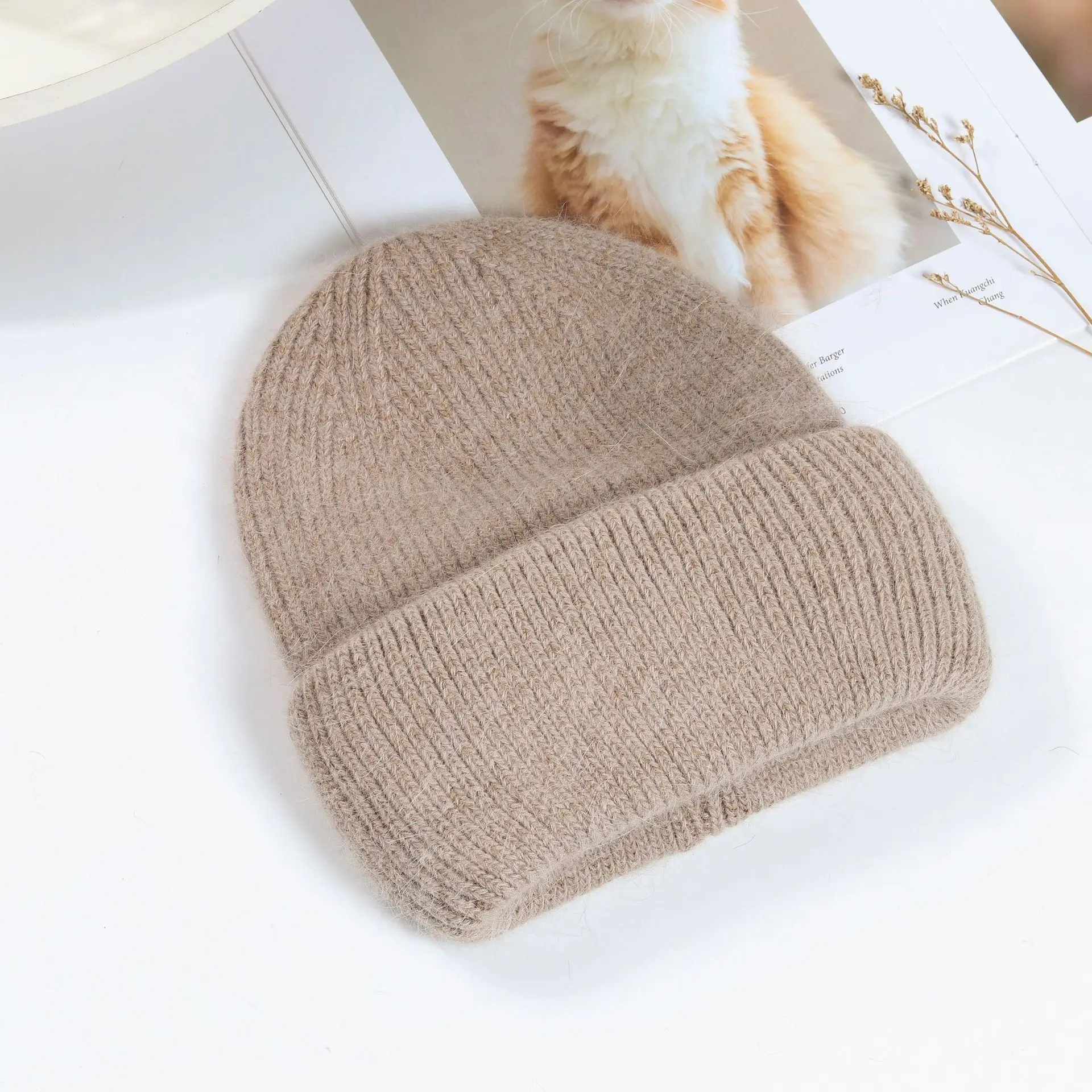 Mint Knitted Winter Hat for Kids & Adults - Image 15
