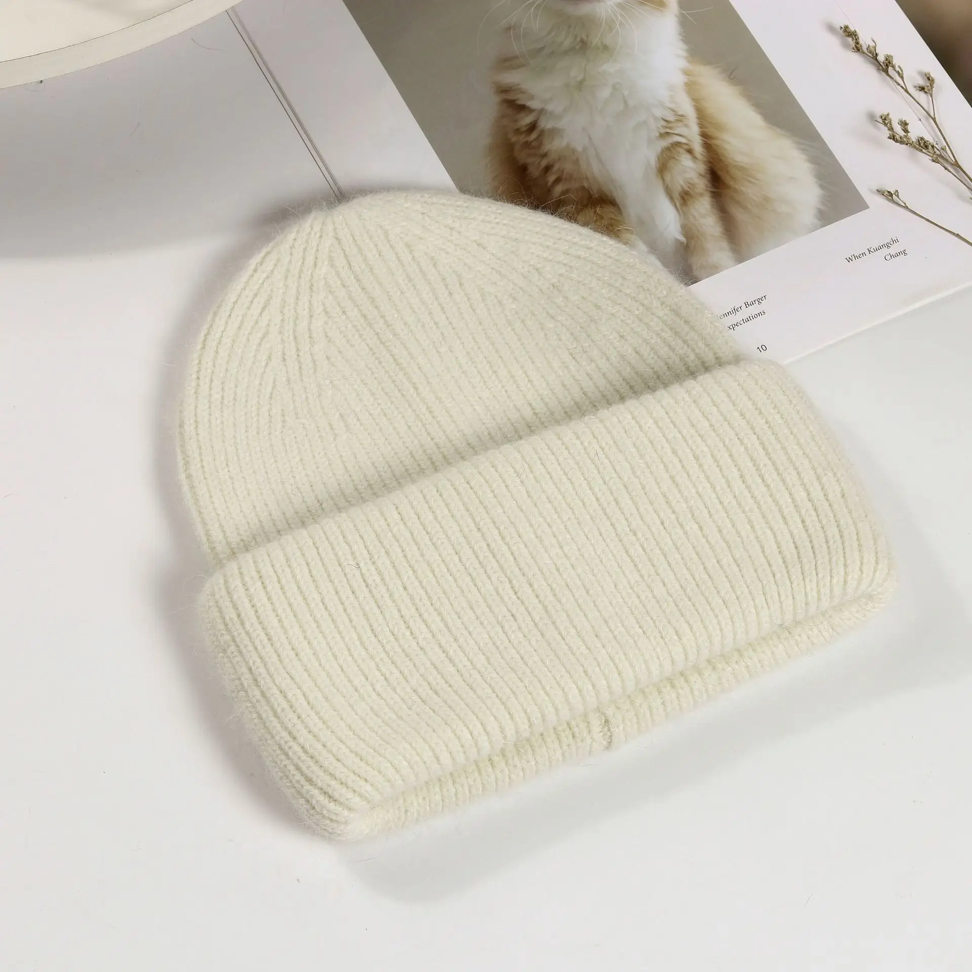 Mint Knitted Winter Hat for Kids & Adults - Image 3
