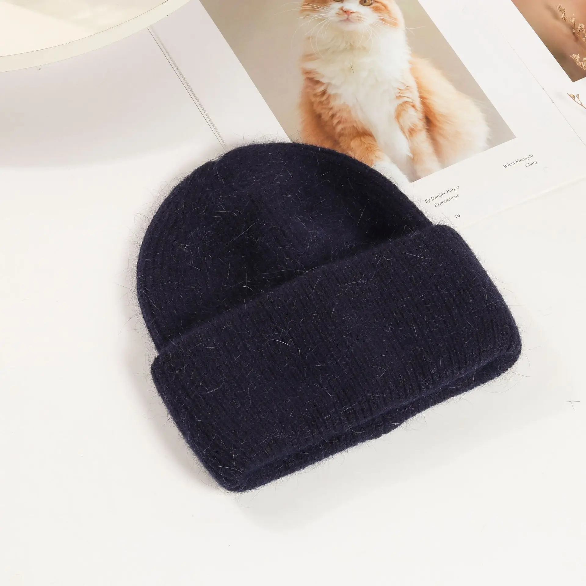Mint Knitted Winter Hat for Kids & Adults - Image 4