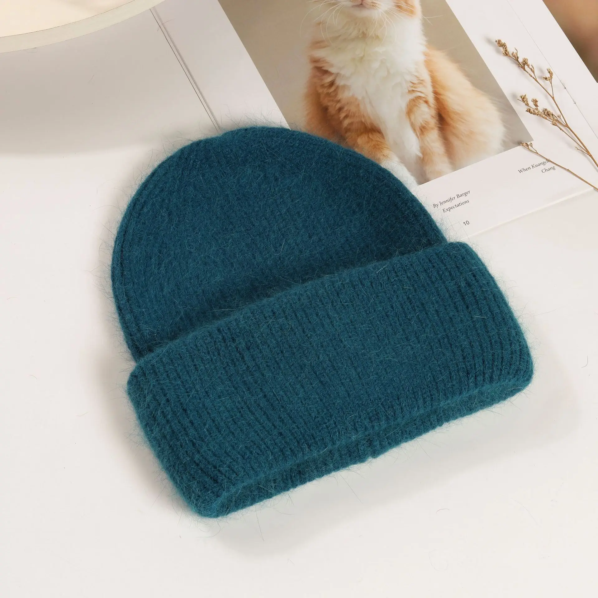 Mint Knitted Winter Hat for Kids & Adults - Image 5
