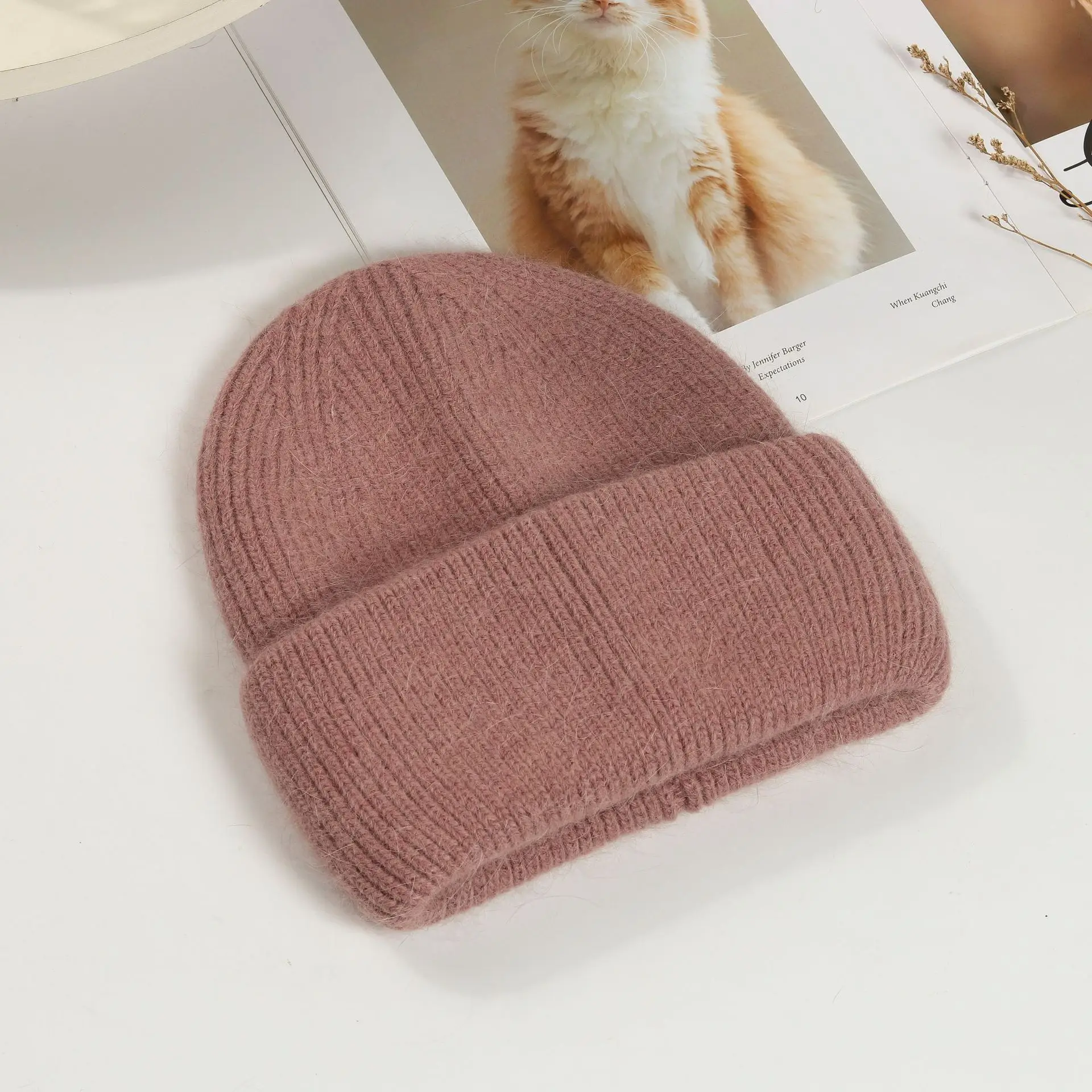 Mint Knitted Winter Hat for Kids & Adults - Image 7