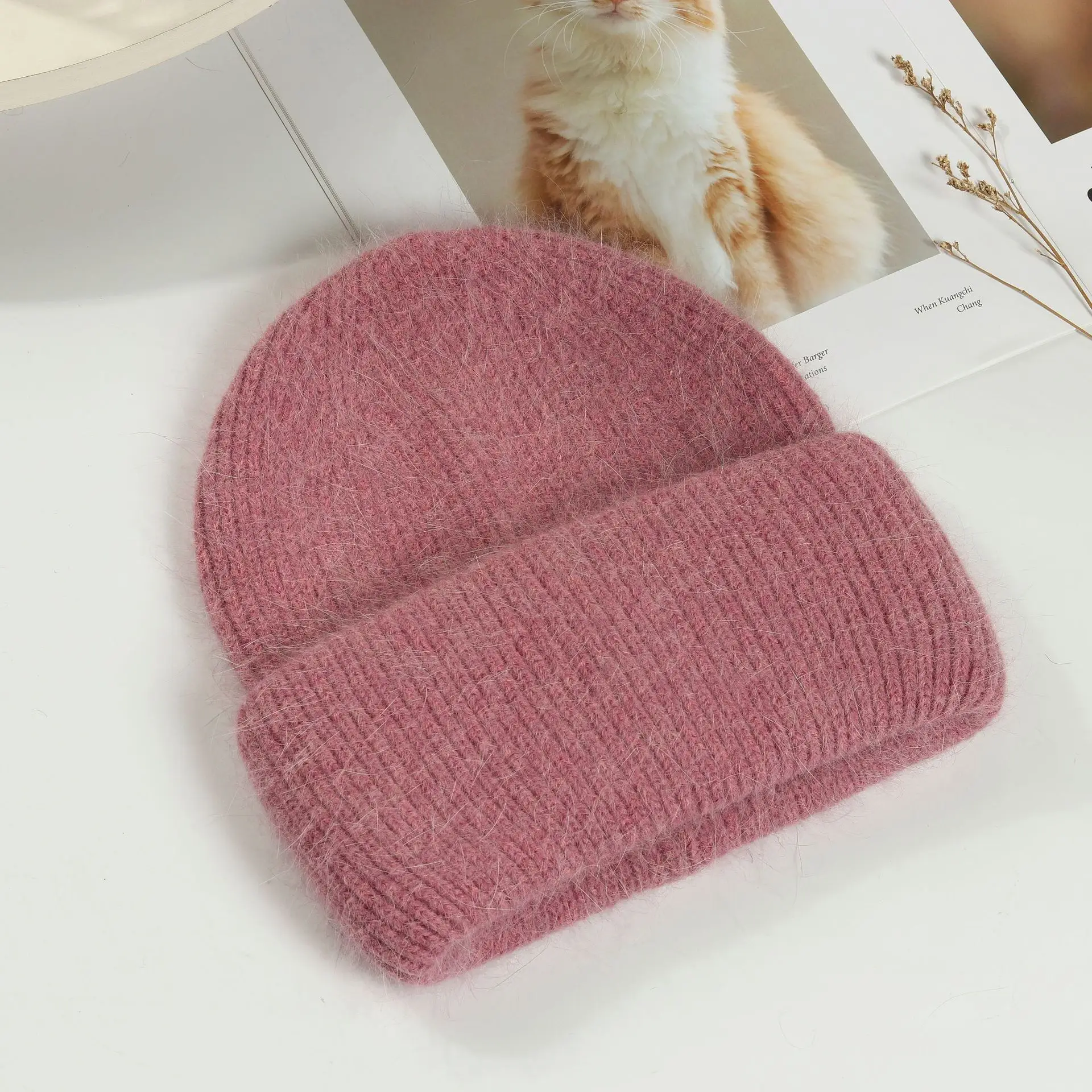 Mint Knitted Winter Hat for Kids & Adults - Image 8
