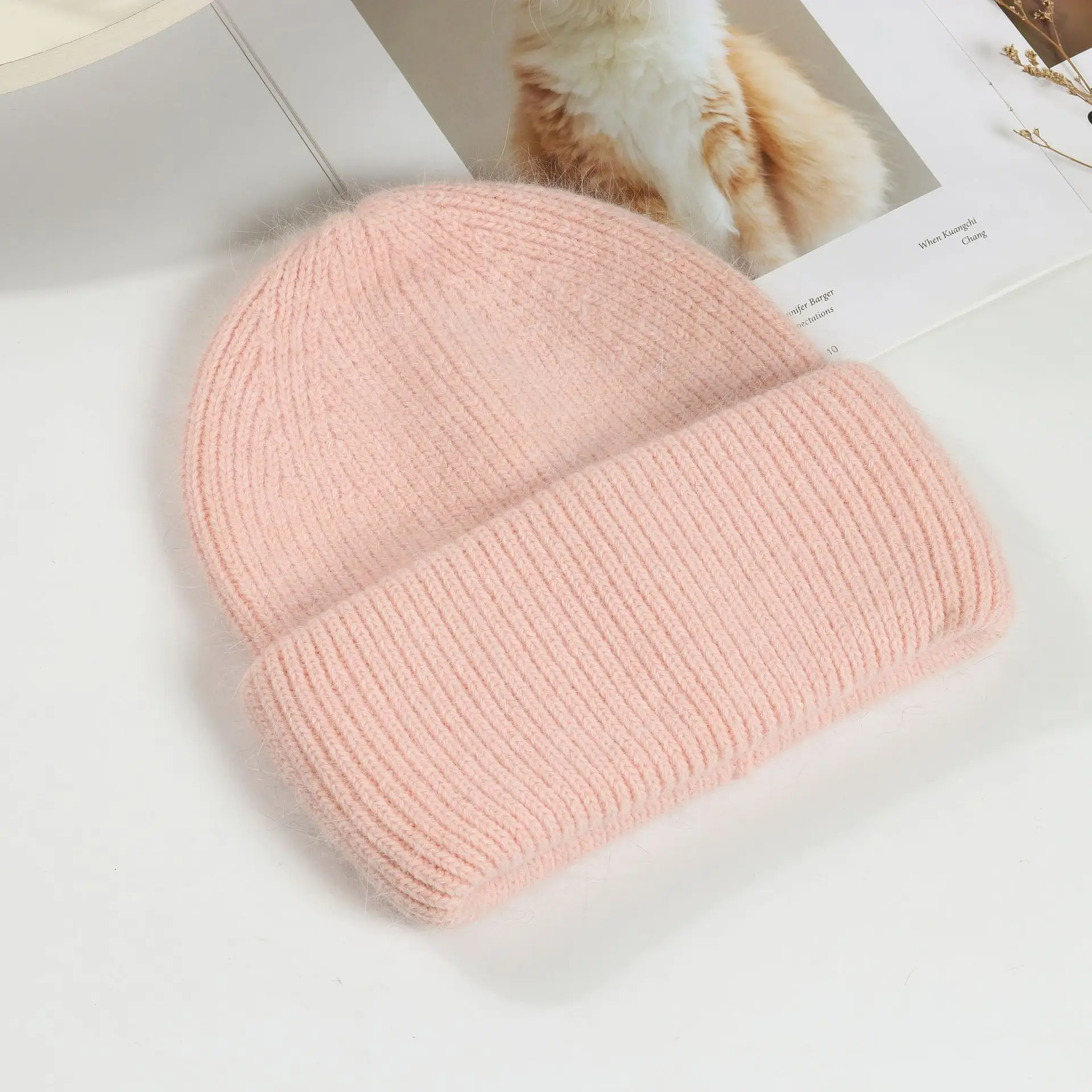 Mint Knitted Winter Hat for Kids & Adults - Image 9