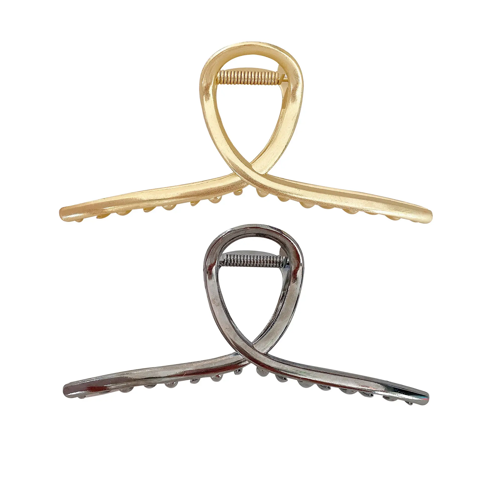 Gold Metal Hair Clip for Women 14cm