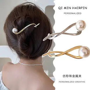 Gold Metal Hair Clip for Women 14cm — feature 28