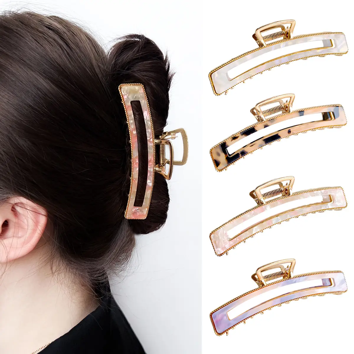 Korean Style Large Retro Shark Clip Hair Back - Image 6