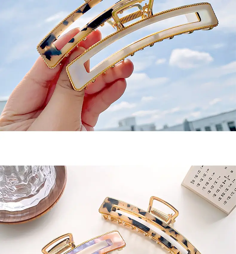 Korean Style Large Retro Shark Clip Hair Back — feature 10
