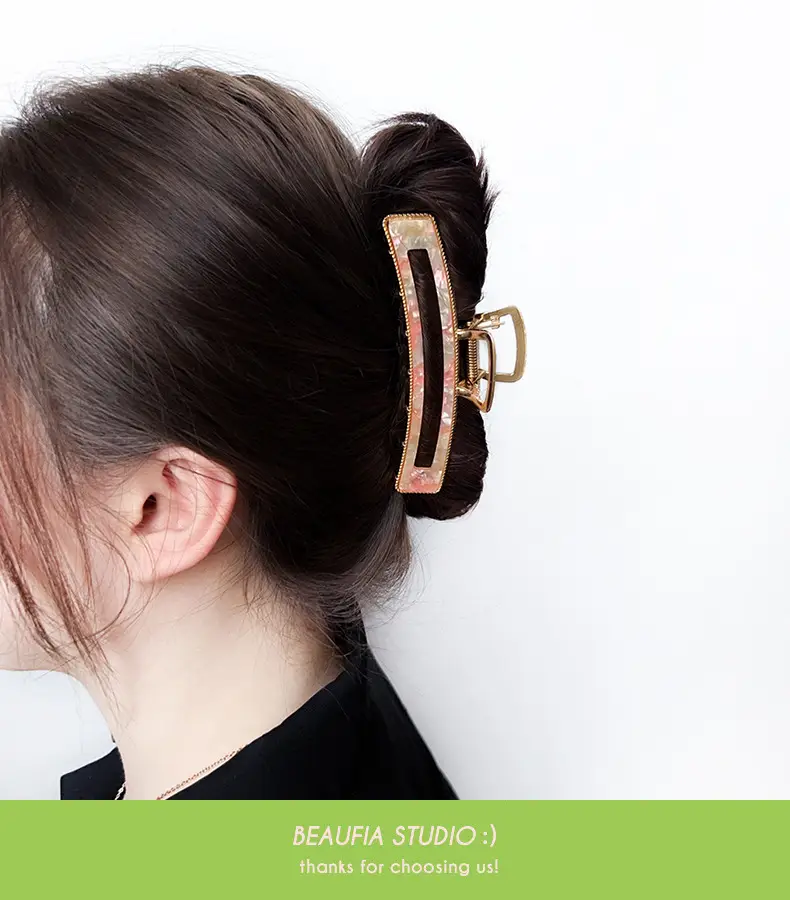 Korean Style Large Retro Shark Clip Hair Back — feature 14