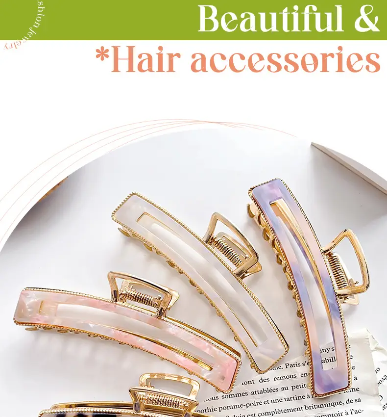 Korean Style Large Retro Shark Clip Hair Back — feature 5