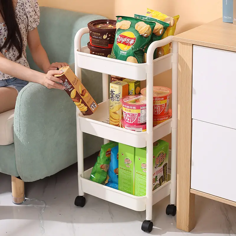 Multi-layer Trolley Storage Rack for Kitchen, Bedroom, Bathroom, Toilet - Image 6