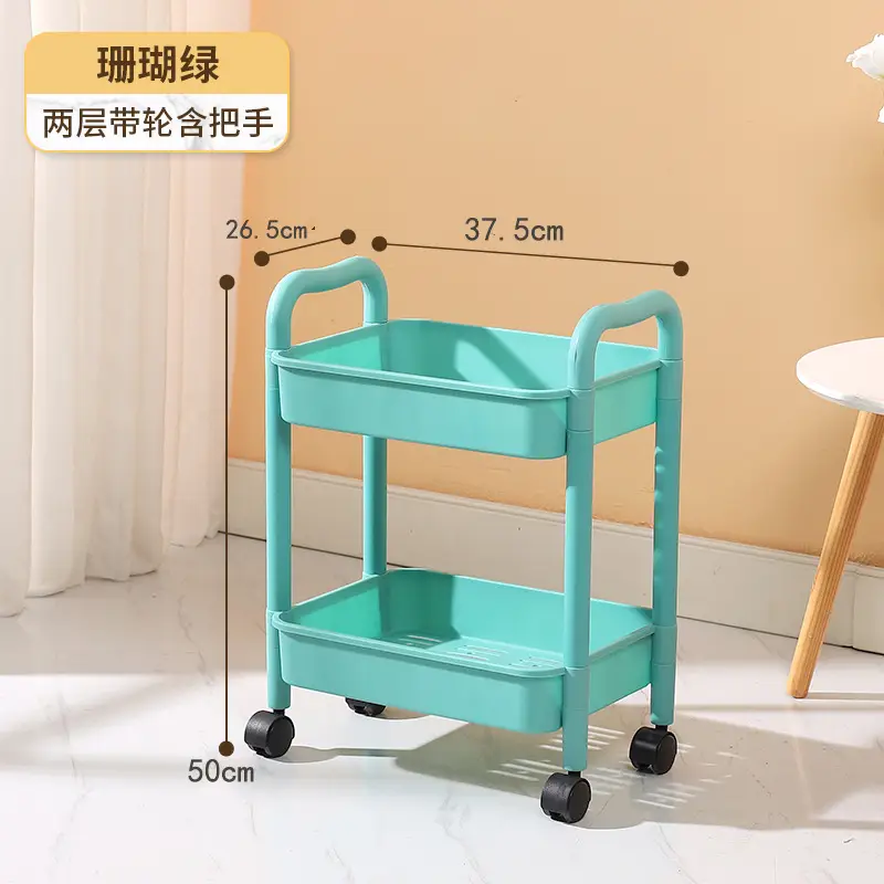 Multi-layer Trolley Storage Rack for Kitchen, Bedroom, Bathroom, Toilet - Image 3