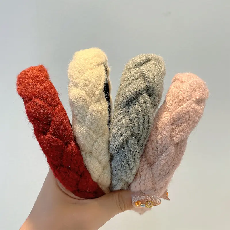 Autumn Winter Wool Woven Headbands Multi Color - Image 4