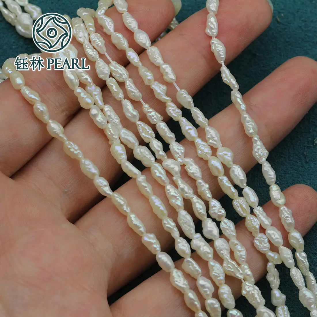 Wild Keshi Natural Pearl Baroque Shape 2-2.5mm - Image 3