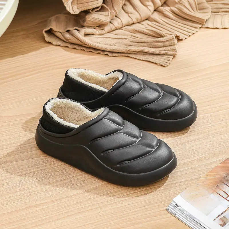 Winter Cotton Slippers Baotou Home Non-Slip Thick Bottom - Image 4