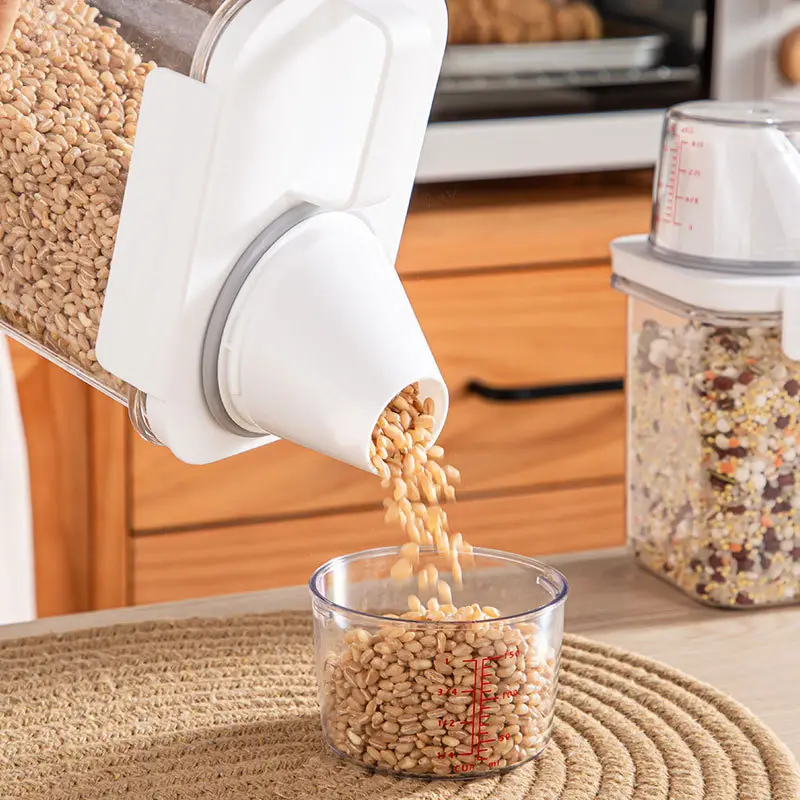 Transparent 2900ML Moisture-Proof Rice Jar with Dual Side Holes - Image 18