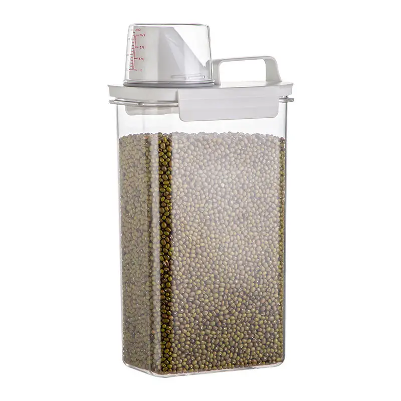 Transparent 2900ML Moisture-Proof Rice Jar with Dual Side Holes - Image 20