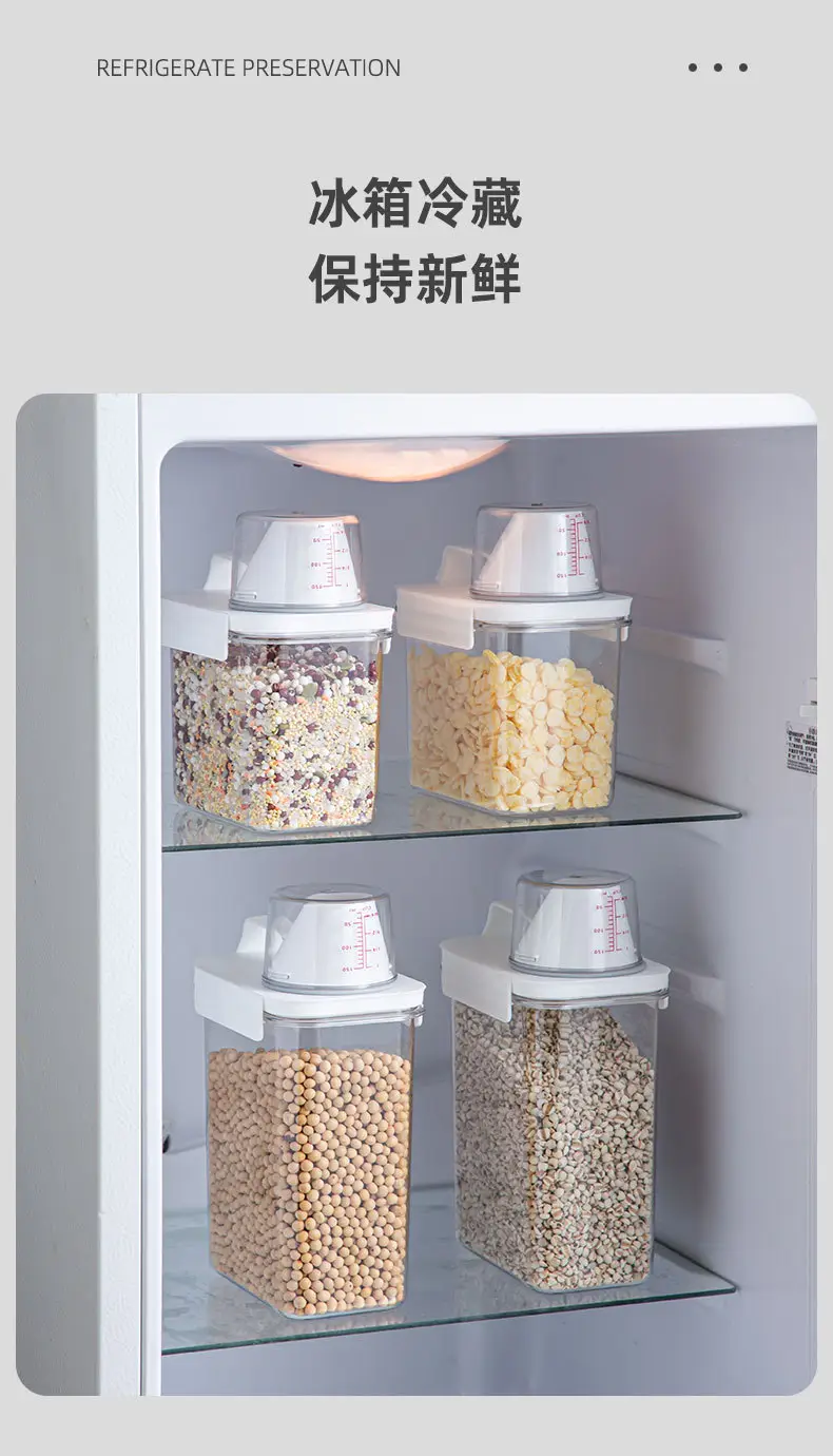 Transparent 2900ML Moisture-Proof Rice Jar with Dual Side Holes — feature 11