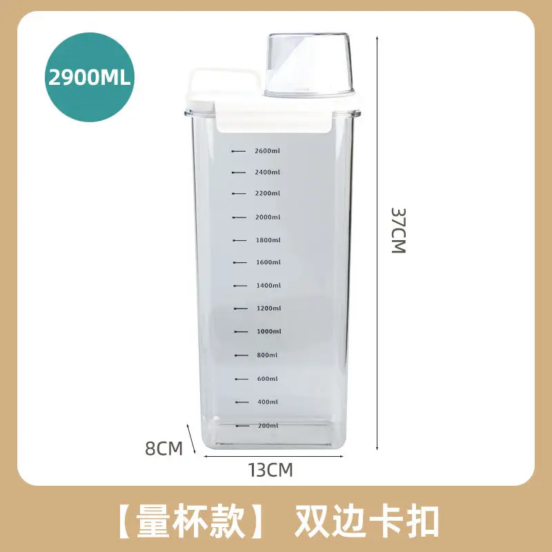 Transparent 2900ML Moisture-Proof Rice Jar with Dual Side Holes - Image 8