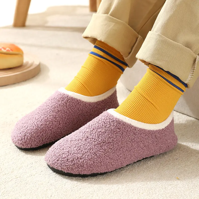 Baby Fleece Slip-On Socks for Kids Winter Indoor Non-Slip - Image 7