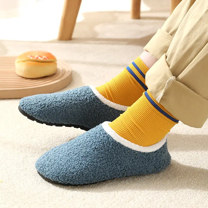 Baby Fleece Slip-On Socks for Kids Winter Indoor Non-Slip - Image 2