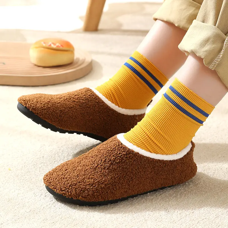 Baby Fleece Slip-On Socks for Kids Winter Indoor Non-Slip - Image 3