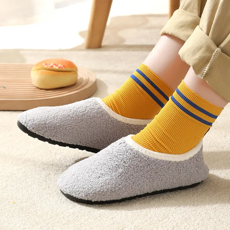Baby Fleece Slip-On Socks for Kids Winter Indoor Non-Slip - Image 4