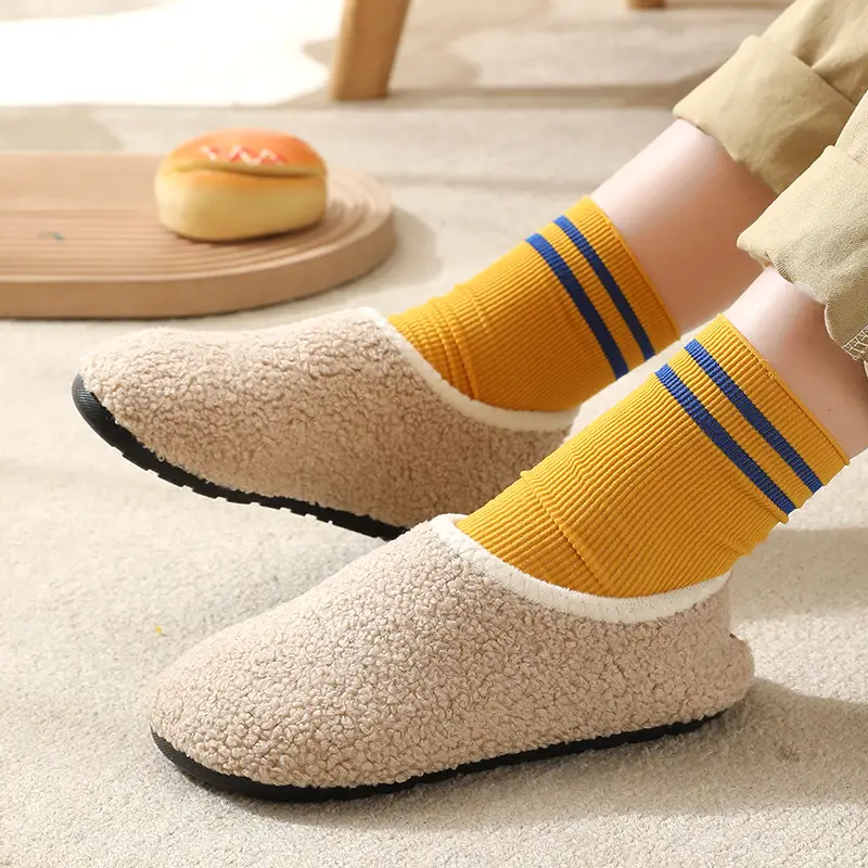 Baby Fleece Slip-On Socks for Kids Winter Indoor Non-Slip - Image 5