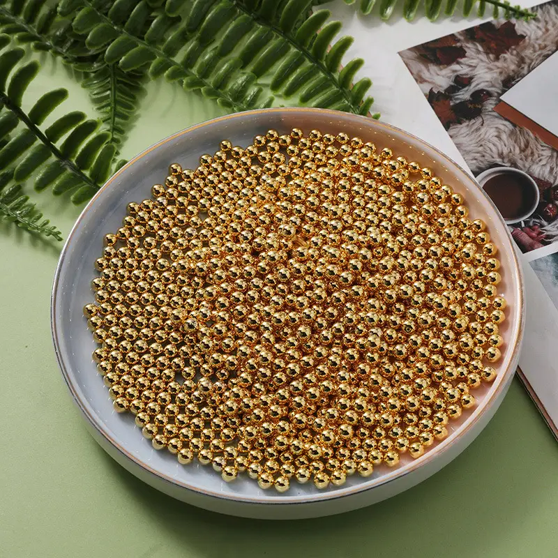 Electroplated Gold & Silver Separated Beads