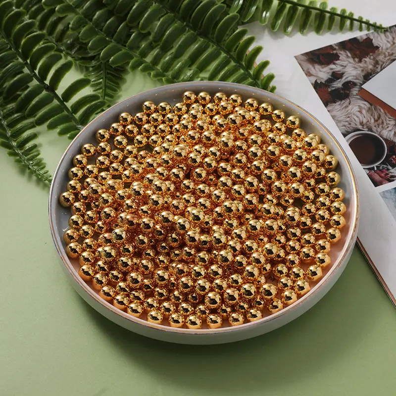 Electroplated Gold & Silver Separated Beads