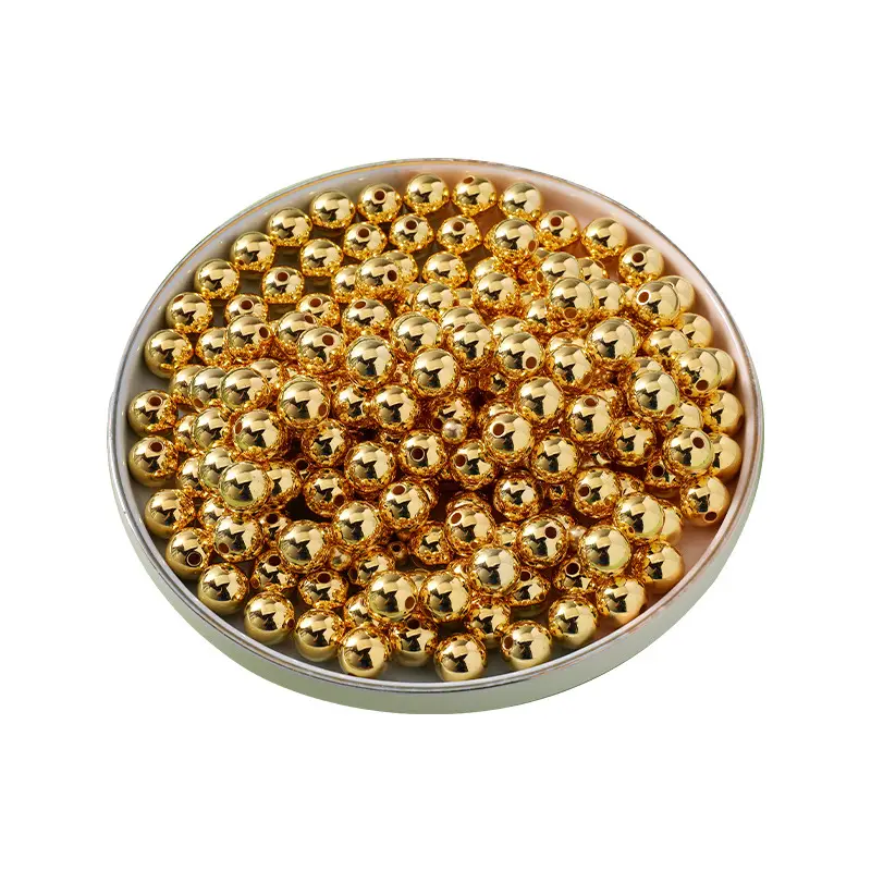 Electroplated Gold & Silver Separated Beads