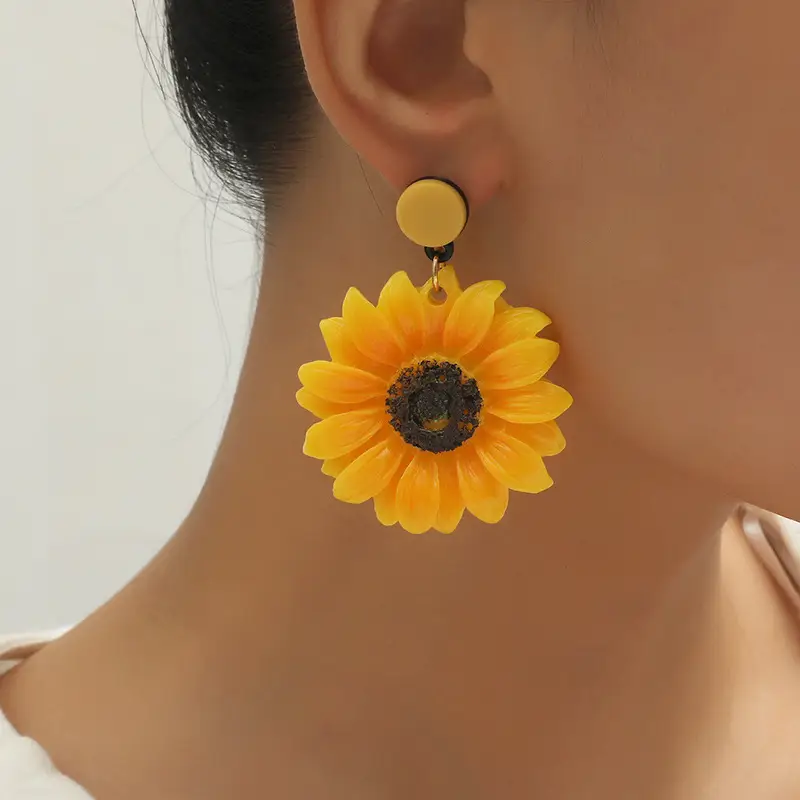Sunflower Korean Earrings for Women — feature 2
