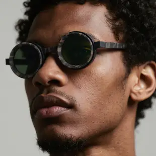 Men Steampunk Sunglasses Yellow Red Mirror — feature 1
