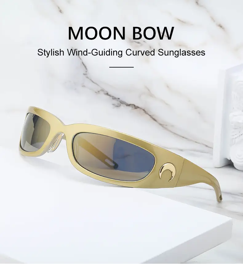 Men Steampunk Sunglasses Yellow Red Mirror — feature 25