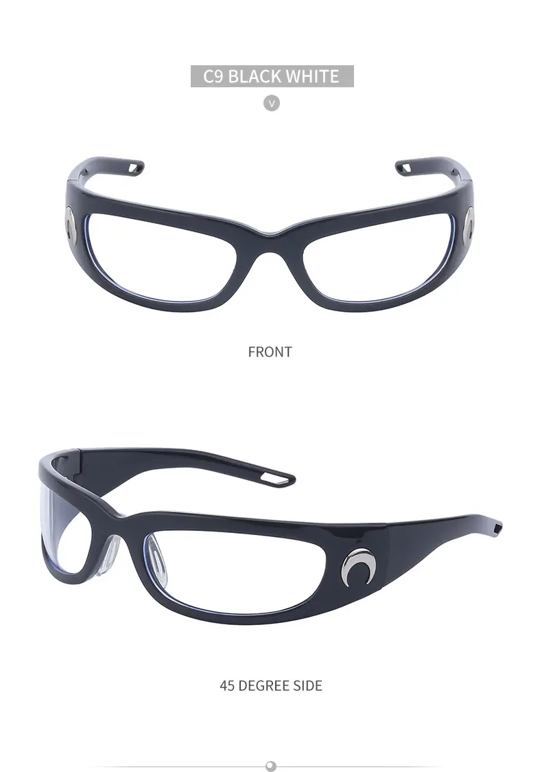 Men Steampunk Sunglasses Yellow Red Mirror — feature 40