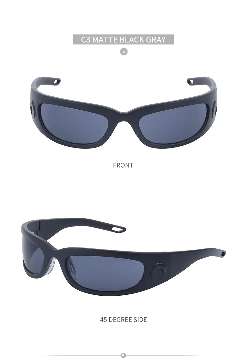 Men Steampunk Sunglasses Yellow Red Mirror — feature 46