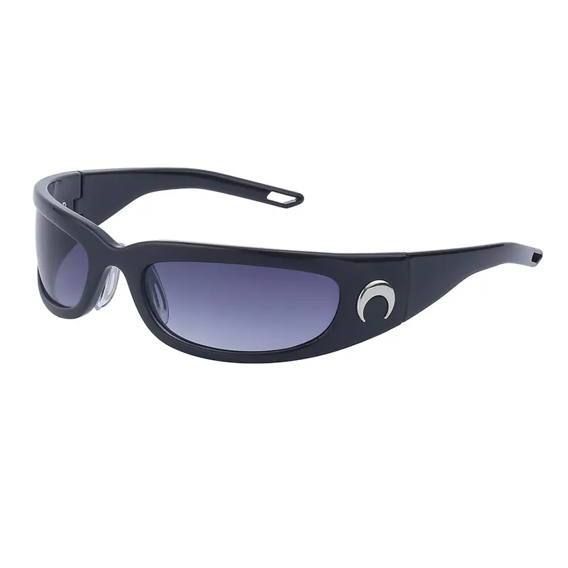 Men Steampunk Sunglasses Yellow Red Mirror - Image 3