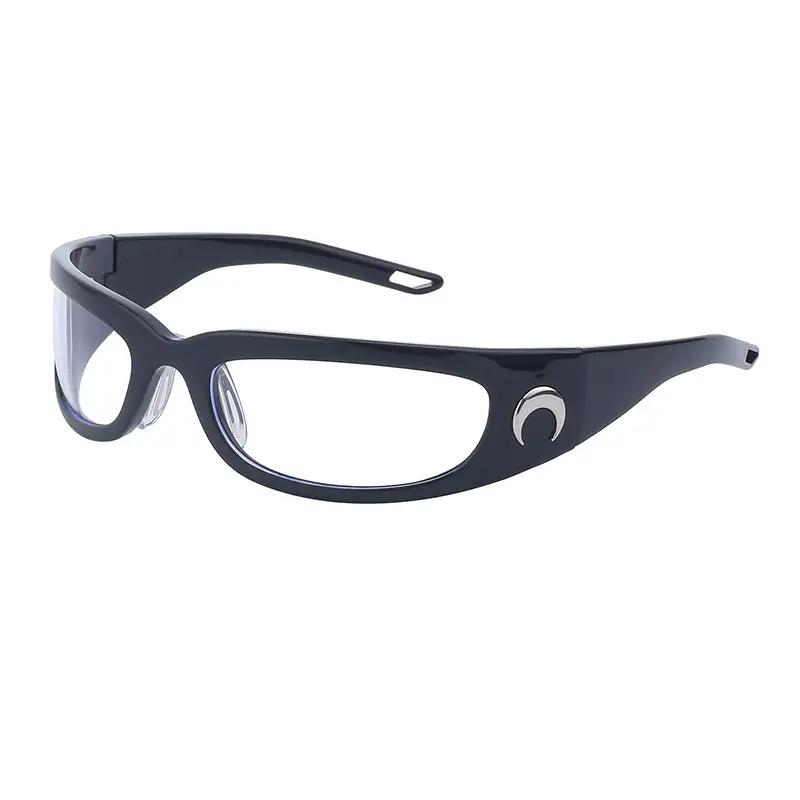 Men Steampunk Sunglasses Yellow Red Mirror - Image 6
