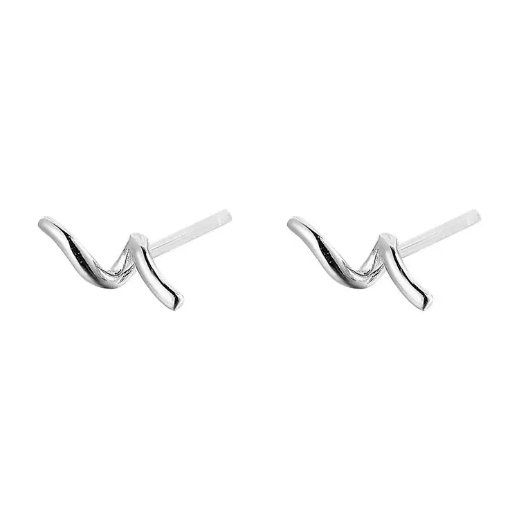 Silver Needle Earrings for Women 2025 Trendy Design
